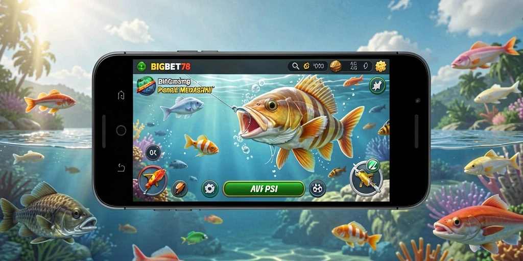 Tampilan menakjubkan dari gameplay memancing di BIGBET78.