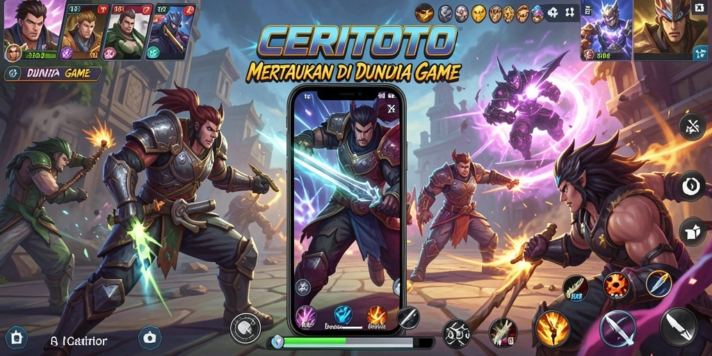 Tampilan seru pertarungan dalam CERITOTO yang mendebarkan.