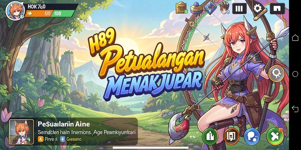 Tampilan gameplay H89 dengan karakter Anime beraksi.