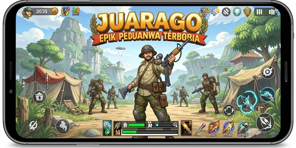 Gameplay epik dalam dunia terbuka JUARAGO yang menakjubkan.