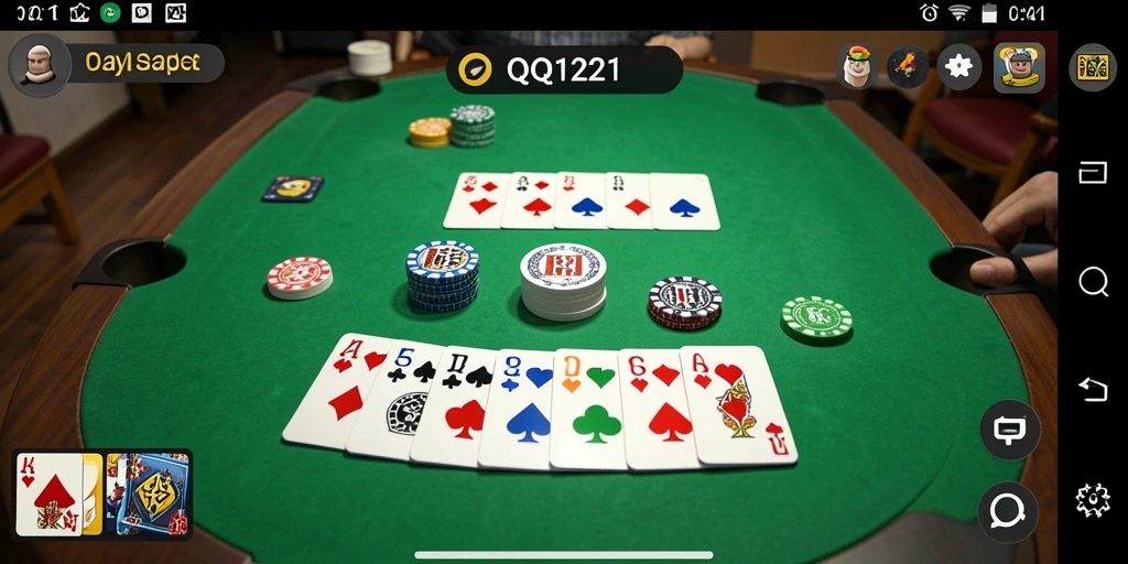 Tampilan gameplay Gaple yang seru dan interaktif.