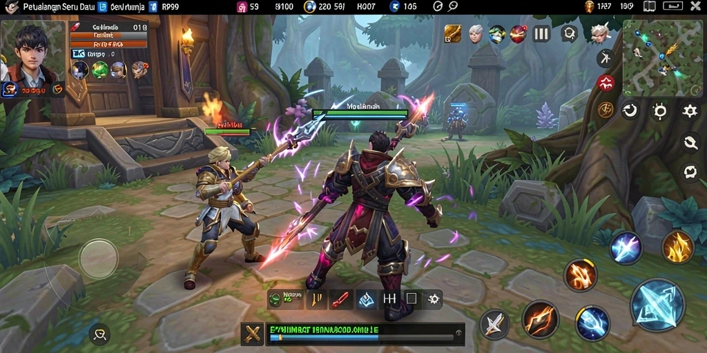 Gameplay seru RP99 dengan petualangan epik dalam MMORPG.