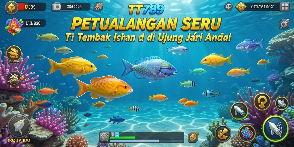 Gameplay seru menembak ikan di bawah laut yang menakjubkan.